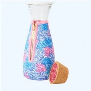 Lilly Pulitzer Glass Carafe NWT